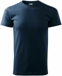Uniseks majica z večjo težo, temno modra