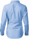 Ženska bombažna bluza z dolgimi rokavi, modro nebo