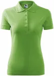 Ženska elegantna polo majica, grahova zelena