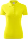 Ženska elegantna polo majica, limonino rumena