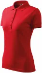 Ženska elegantna polo majica, rdeča
