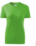 Ženska klasična majica, jabolčno zelena