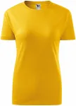Ženska klasična majica, rumena