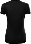 Ženska majica iz merino volne, črna