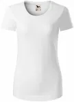 Ženska majica iz organskega bombaža, bela