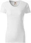 Ženska majica iz teksturiranega organskega bombaža, bela