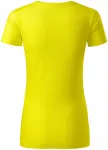 Ženska majica iz teksturiranega organskega bombaža, limonino rumena