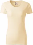 Ženska majica iz teksturiranega organskega bombaža, mandelj