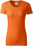 Ženska majica iz teksturiranega organskega bombaža, oranžna