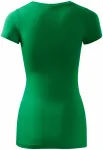 Ženska majica slim-fit, travnato zelena