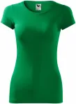 Ženska majica slim-fit, travnato zelena