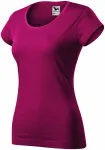 Ženska majica slim fit z okroglim izrezom, fuchsia red Ženska majica slim fit z okroglim izrezom, fuchsia red