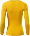 Ženska majica z dolgimi rokavi, rumena