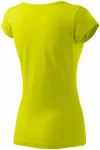 Ženska majica z zelo kratkimi rokavi, apno zelena