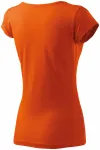 Ženska majica z zelo kratkimi rokavi, oranžna