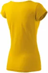 Ženska majica z zelo kratkimi rokavi, rumena
