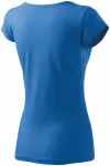 Ženska majica z zelo kratkimi rokavi, svetlo modra