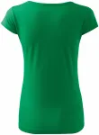 Ženska majica z zelo kratkimi rokavi, travnato zelena