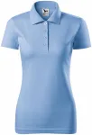 Ženska polo majica slim fit, modro nebo