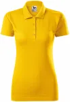 Ženska polo majica slim fit, rumena