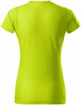 Ženska preprosta majica, apno zelena