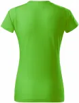 Ženska preprosta majica, jabolčno zelena