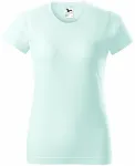 Ženska preprosta majica, ledeno zelena