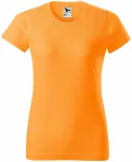 Ženska preprosta majica, mandarina
