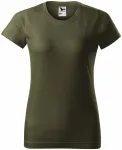 Ženska preprosta majica, military
