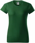 Ženska preprosta majica, steklenica zelena