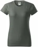 Ženska preprosta majica, temna skrilavca