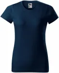 Ženska preprosta majica, temno modra