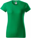 Ženska preprosta majica, travnato zelena