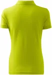 Ženska preprosta polo majica, apno zelena