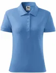 Ženska preprosta polo majica, modro nebo