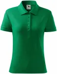 Ženska preprosta polo majica, travnato zelena
