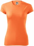 Ženska športna majica, neonska mandarina