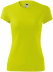 Ženska športna majica, neonsko rumena