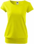 Ženska trendovska majica, limonino rumena